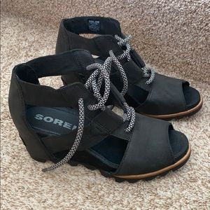 Sorel Joanie Lace Up Wedge Sandal